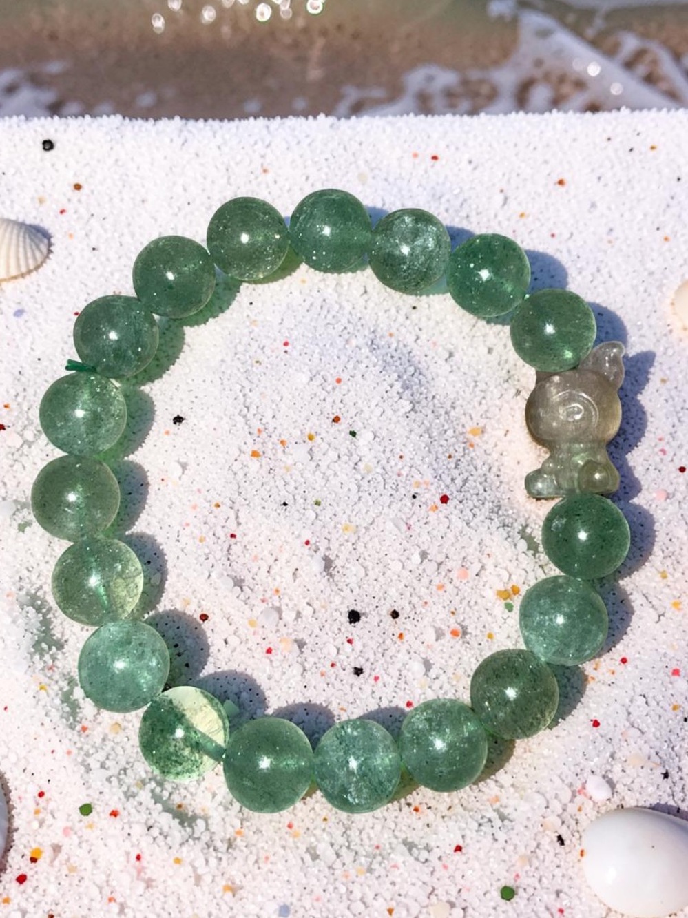 10mm Green Strawberry Quartz 💚
